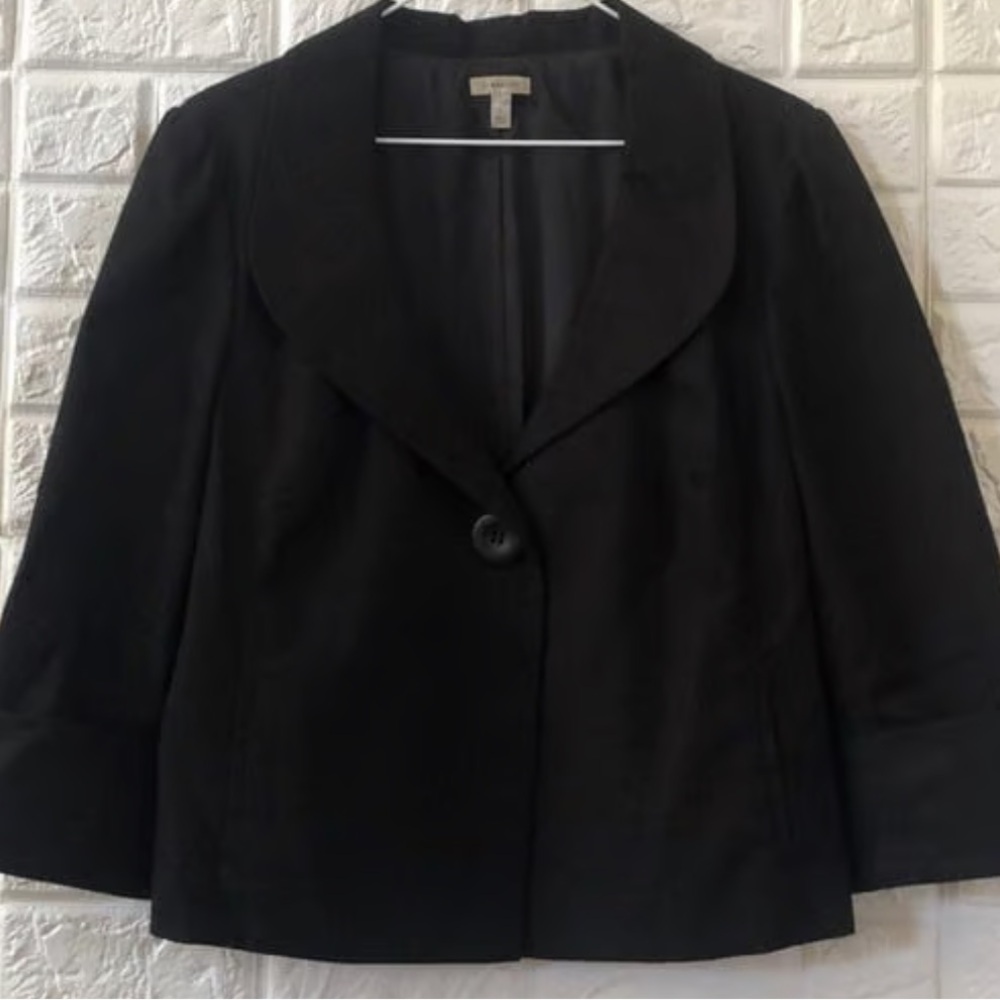 Semantiks Elegant Black Jacquard Blazer